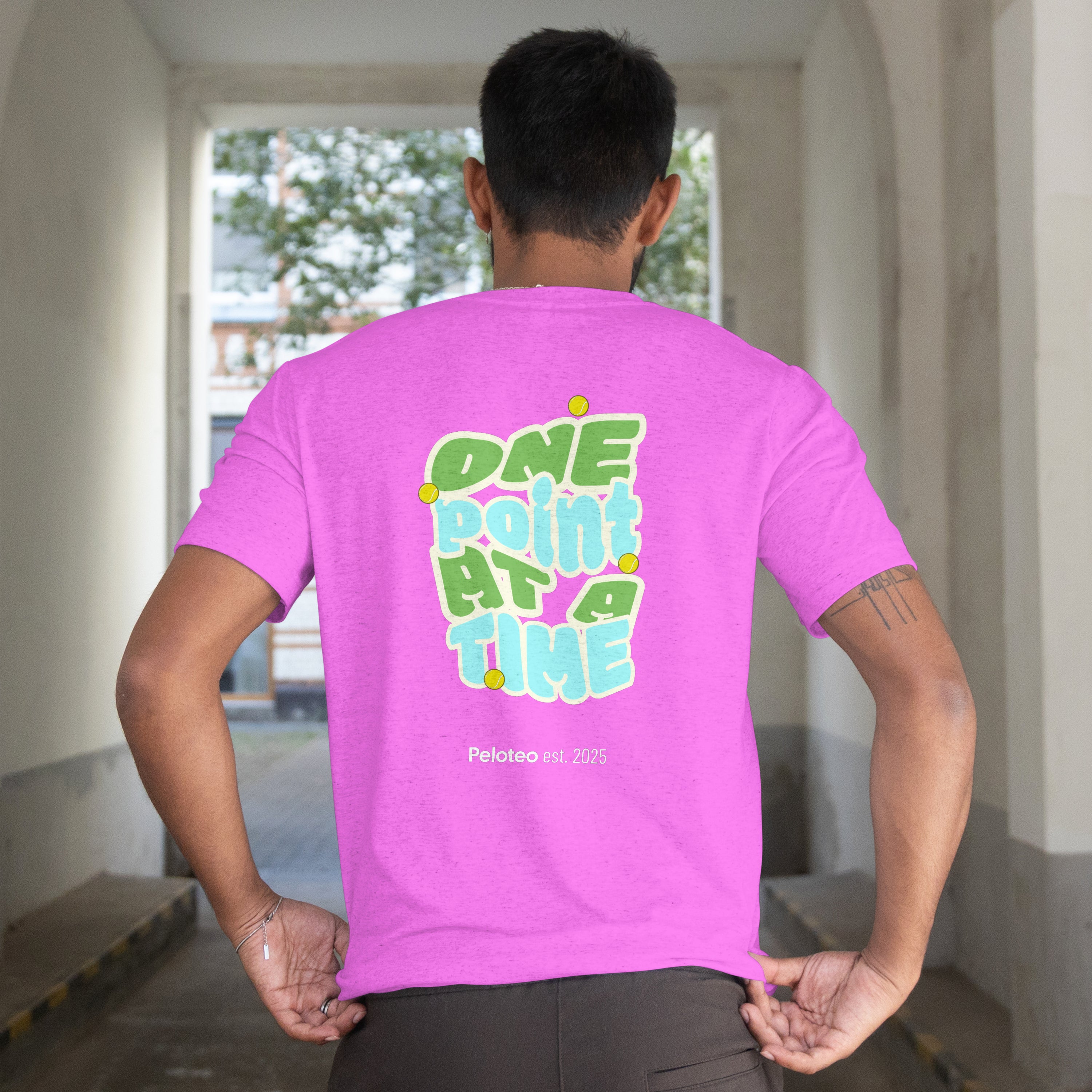 One point at a time Padel graphic t-shirt